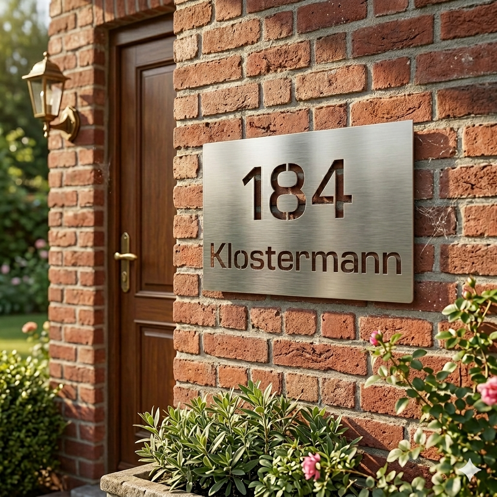 Deine Hausnummer aus Edelstahl: Zeitlose Eleganz & Manufaktur-Qualität aus Castrop-Rauxel