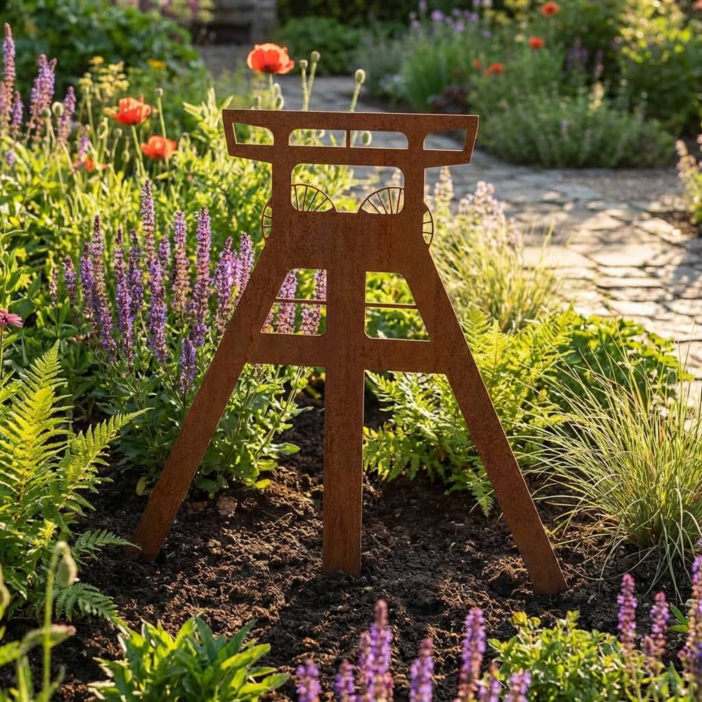 Gartenstecker Förderturm