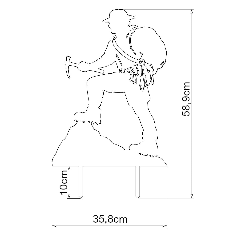 Gartenstecker Bergsteiger