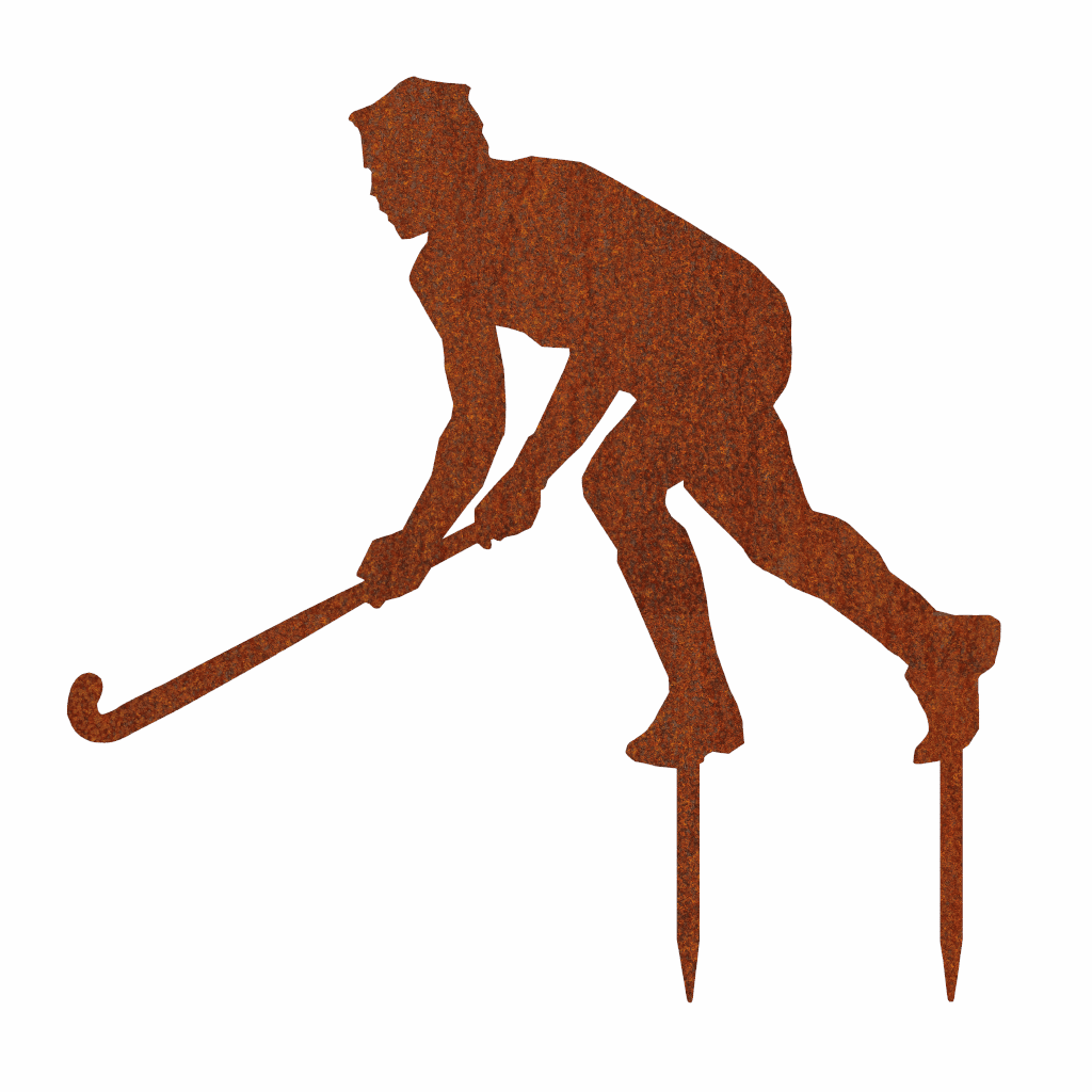 Gartenstecker Hockeyspieler