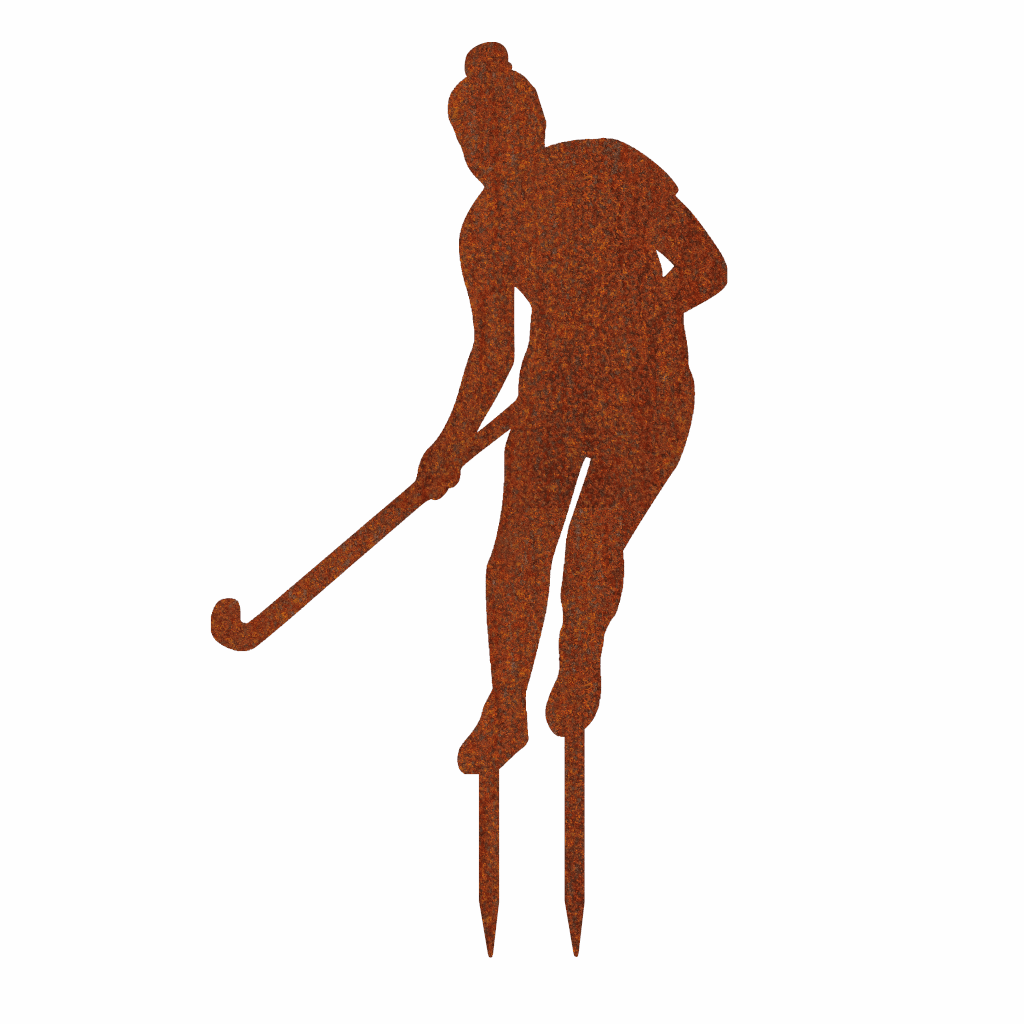 Gartenstecker Hockeyspielerin