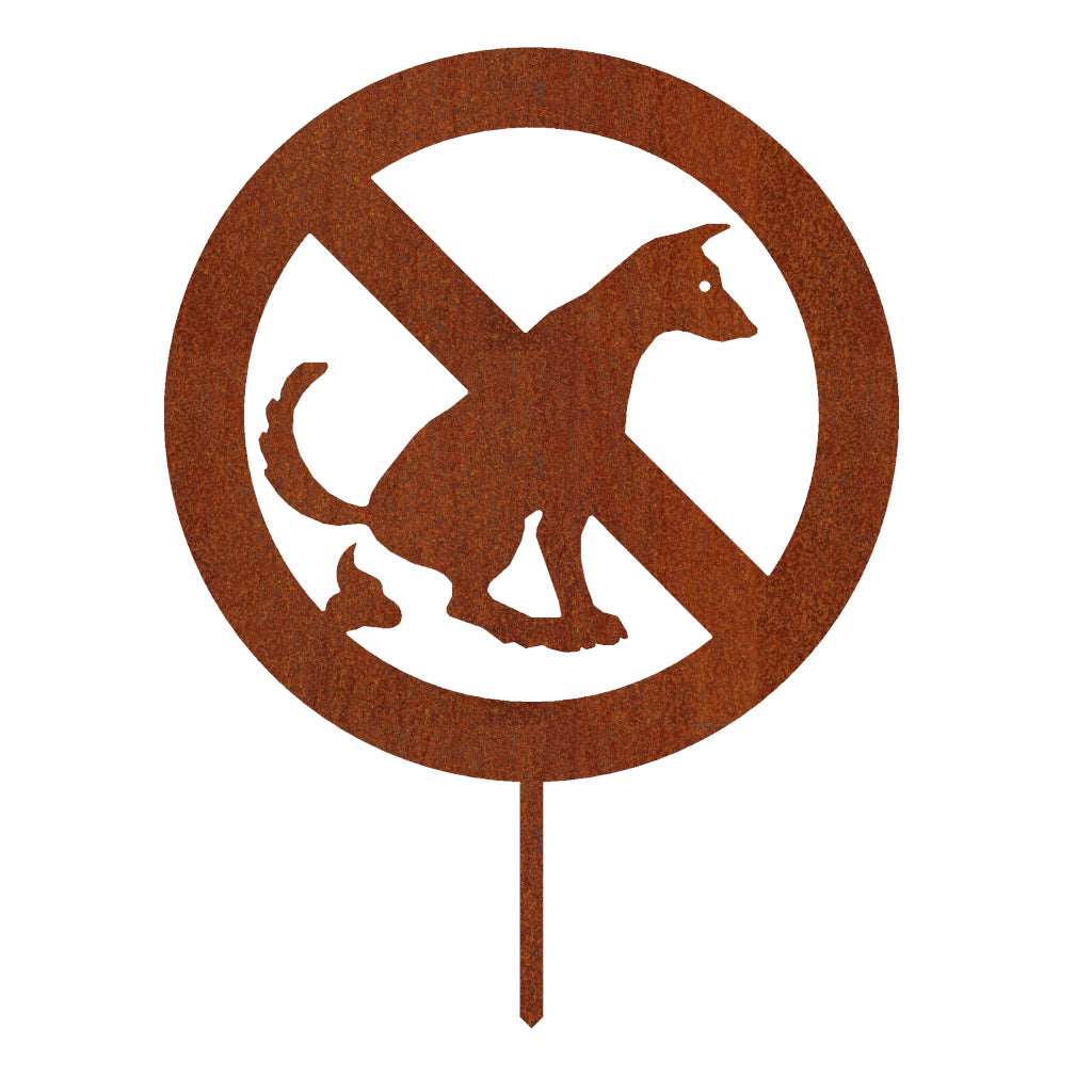 Gartenstecker Kein Hundeklo