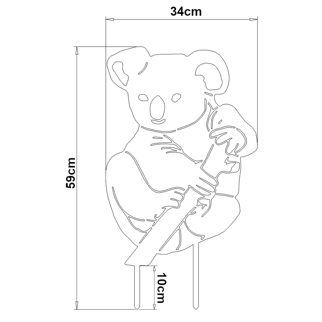 Gartenstecker Koala