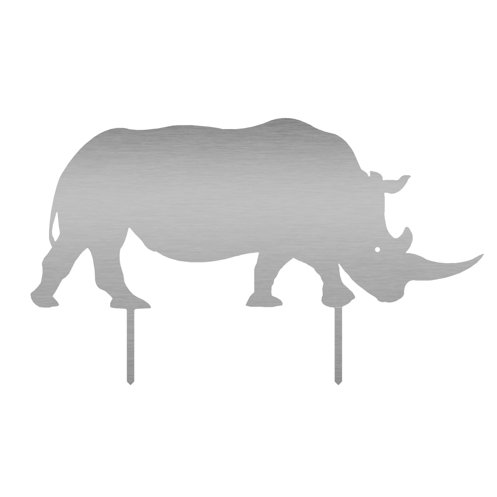 Gartenstecker Nashorn