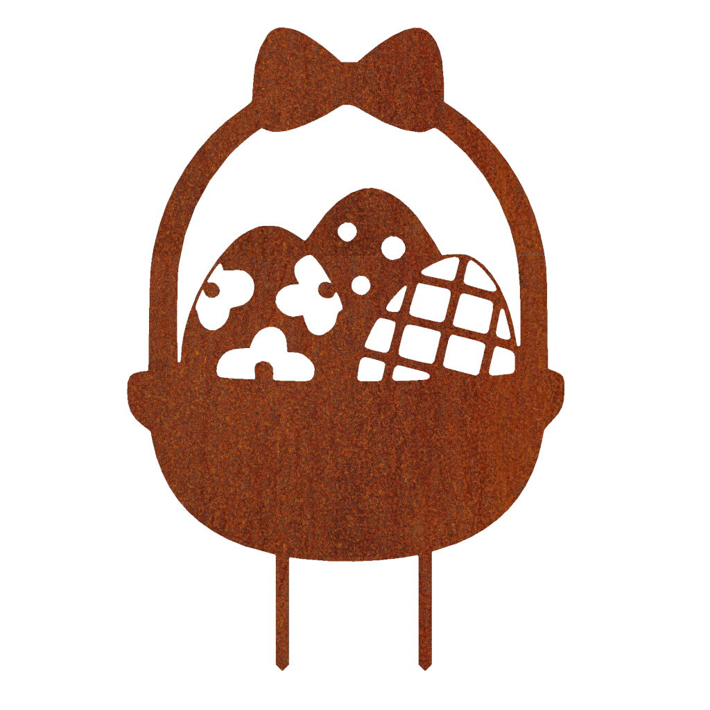 Gartenstecker Osterkorb