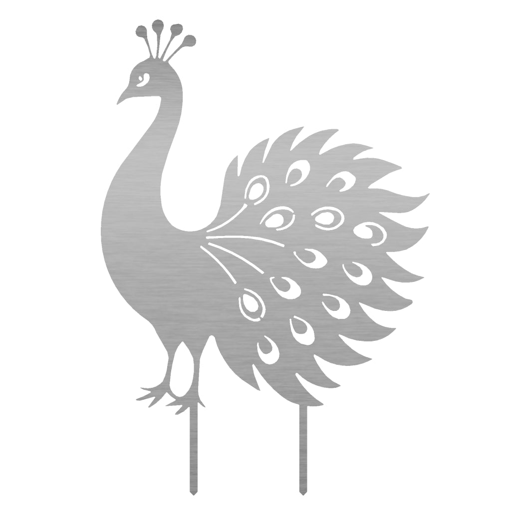 Gartenstecker Pfau