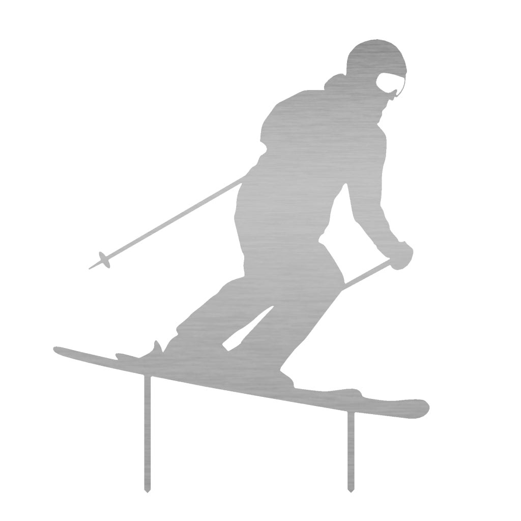 Gartenstecker Skifahrer