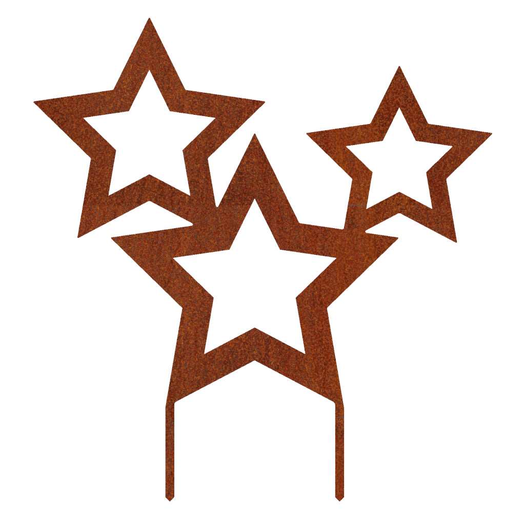 Gartenstecker Sterne