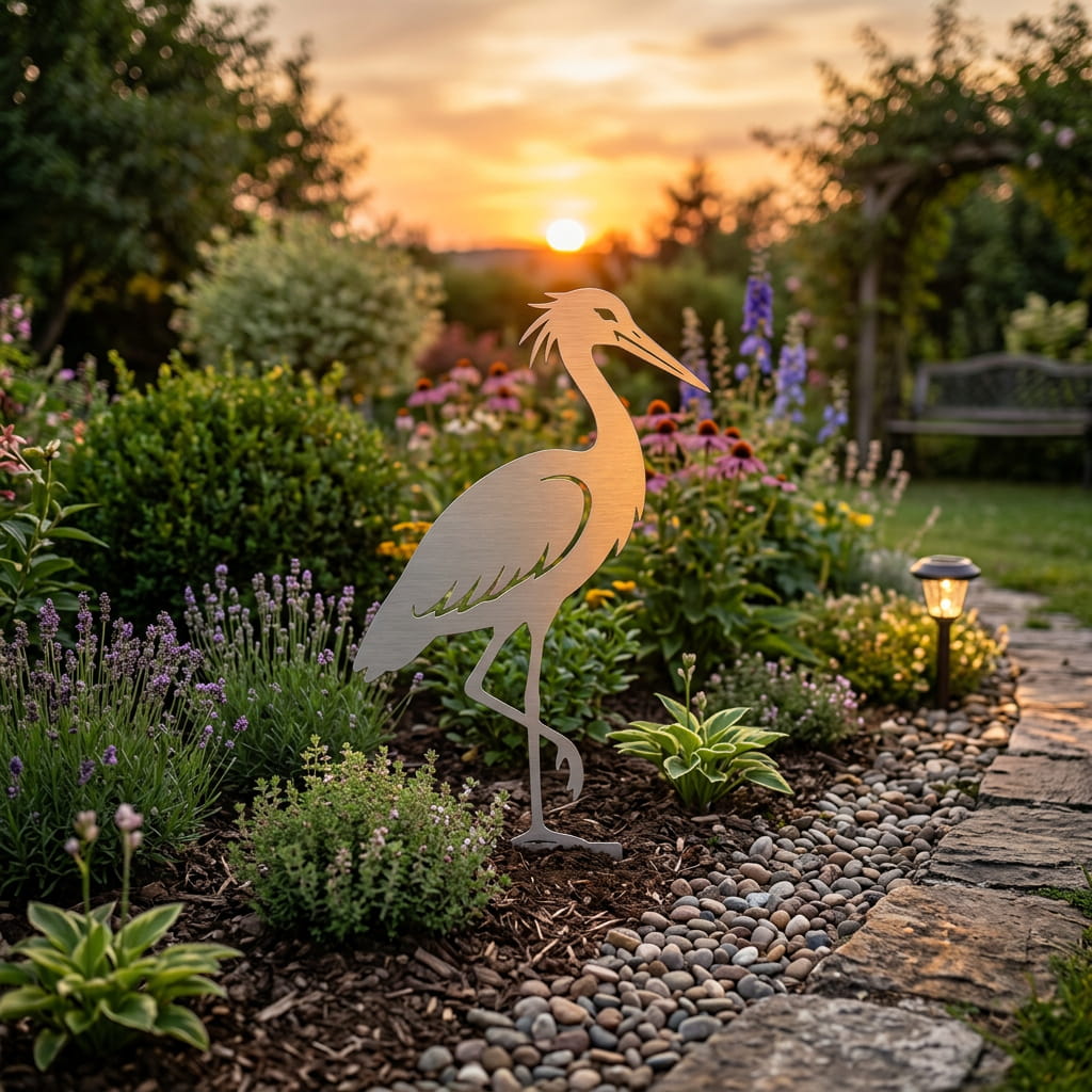 Gartenstecker Storch