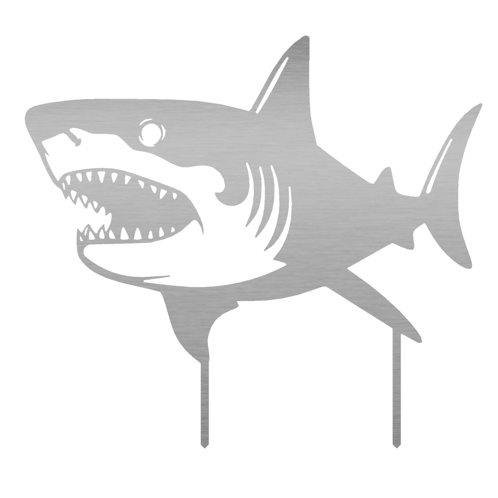 Gartenstecker Weißer Hai