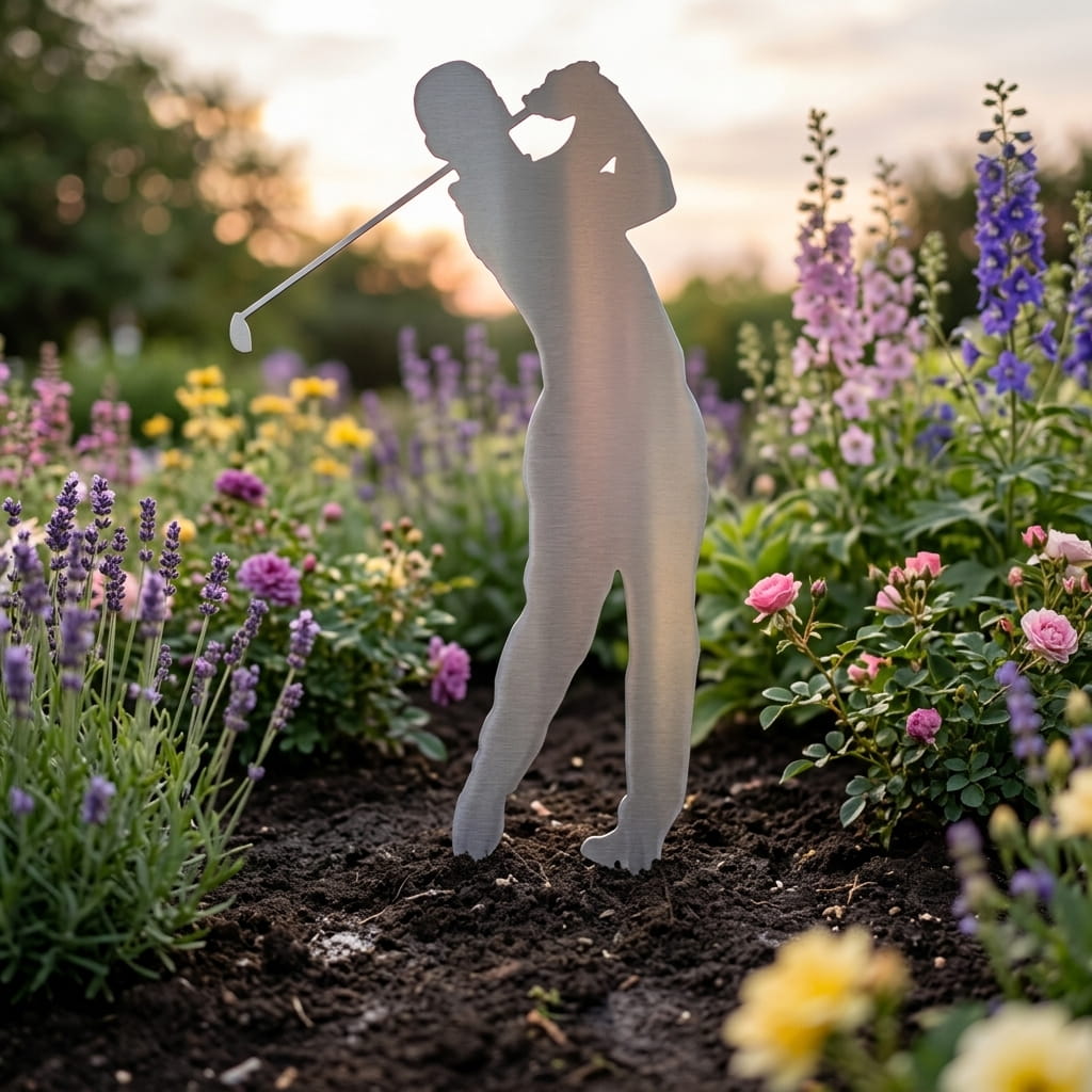 Gartenstecker Golfer
