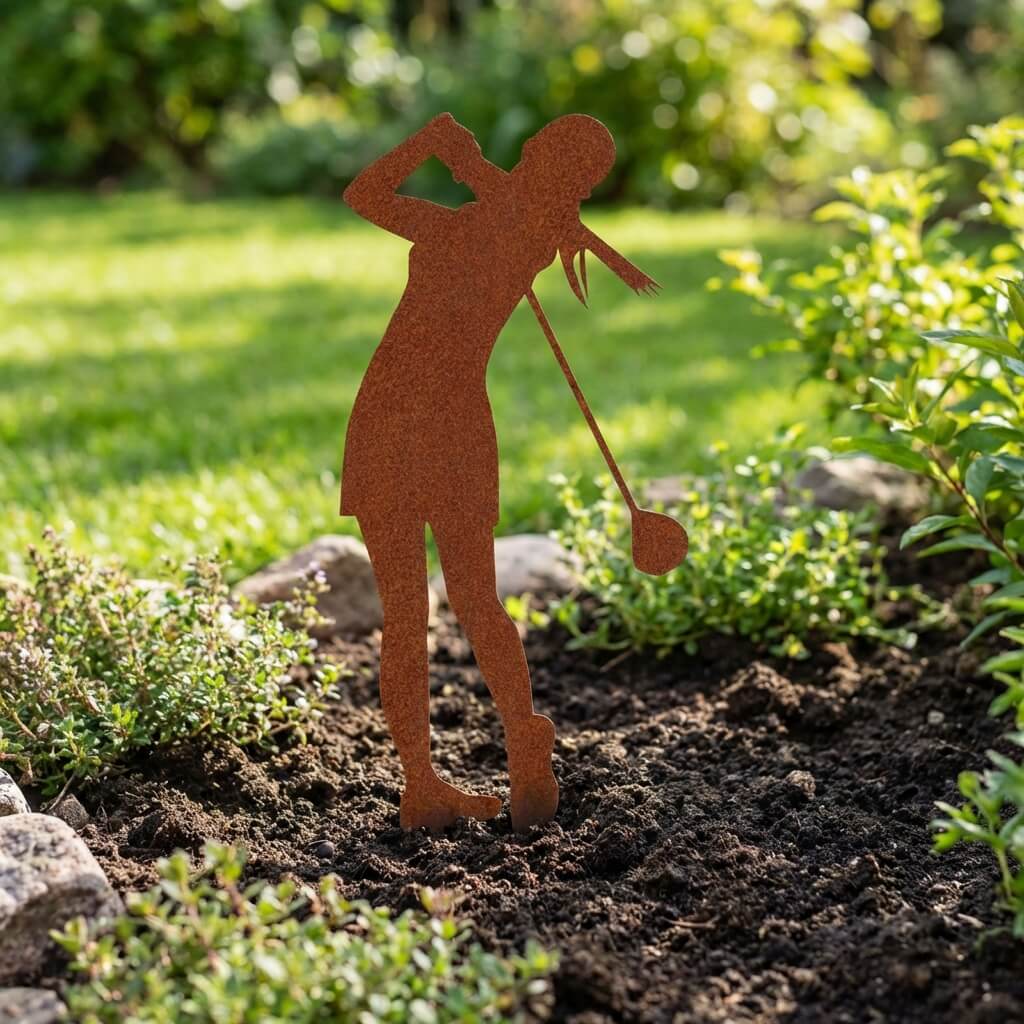 Gartenstecker Golferin