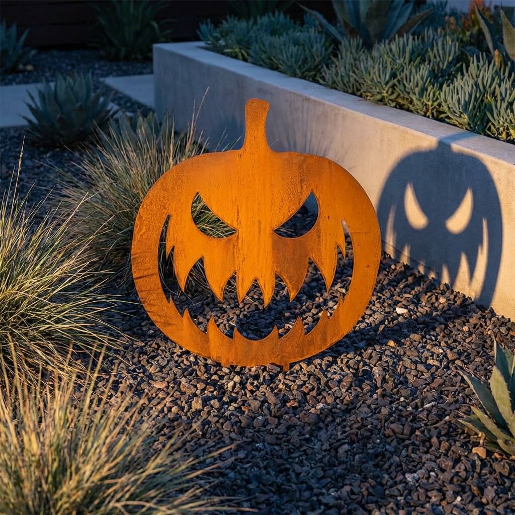 Gartenstecker Kürbis Halloween