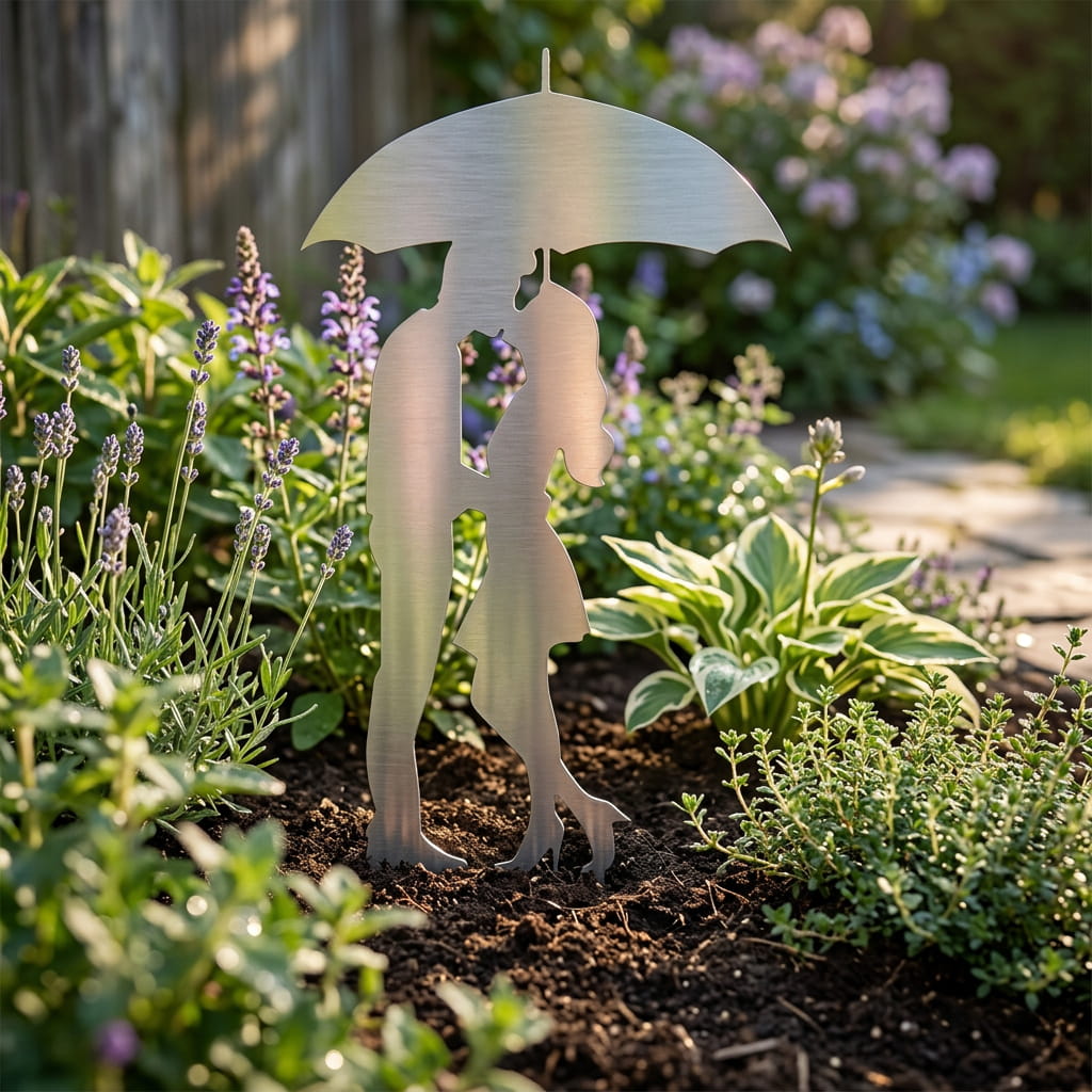 Gartenstecker Liebespaar