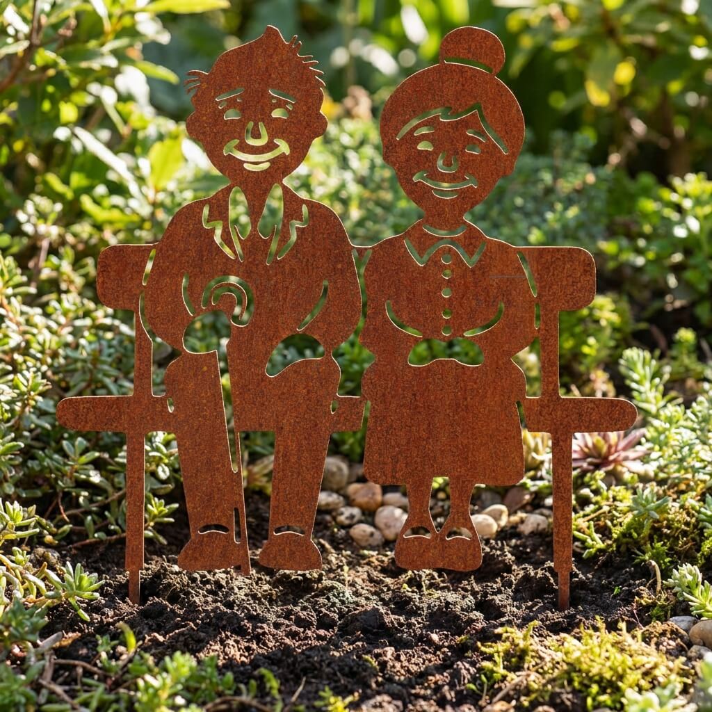 Gartenstecker Oma & Opa