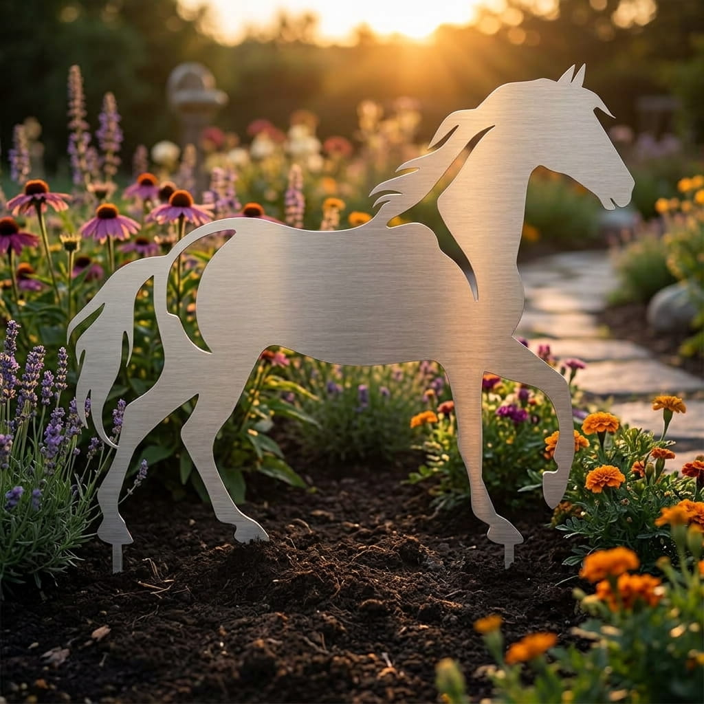 Gartenstecker Pferd
