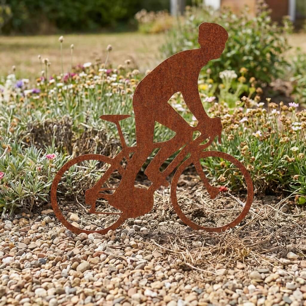 Gartenstecker Radfahrer
