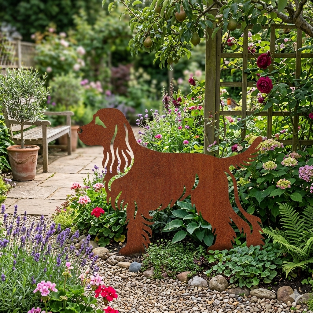 Hunde Deko für draußen: Hochwertige Gartenstecker & Figuren