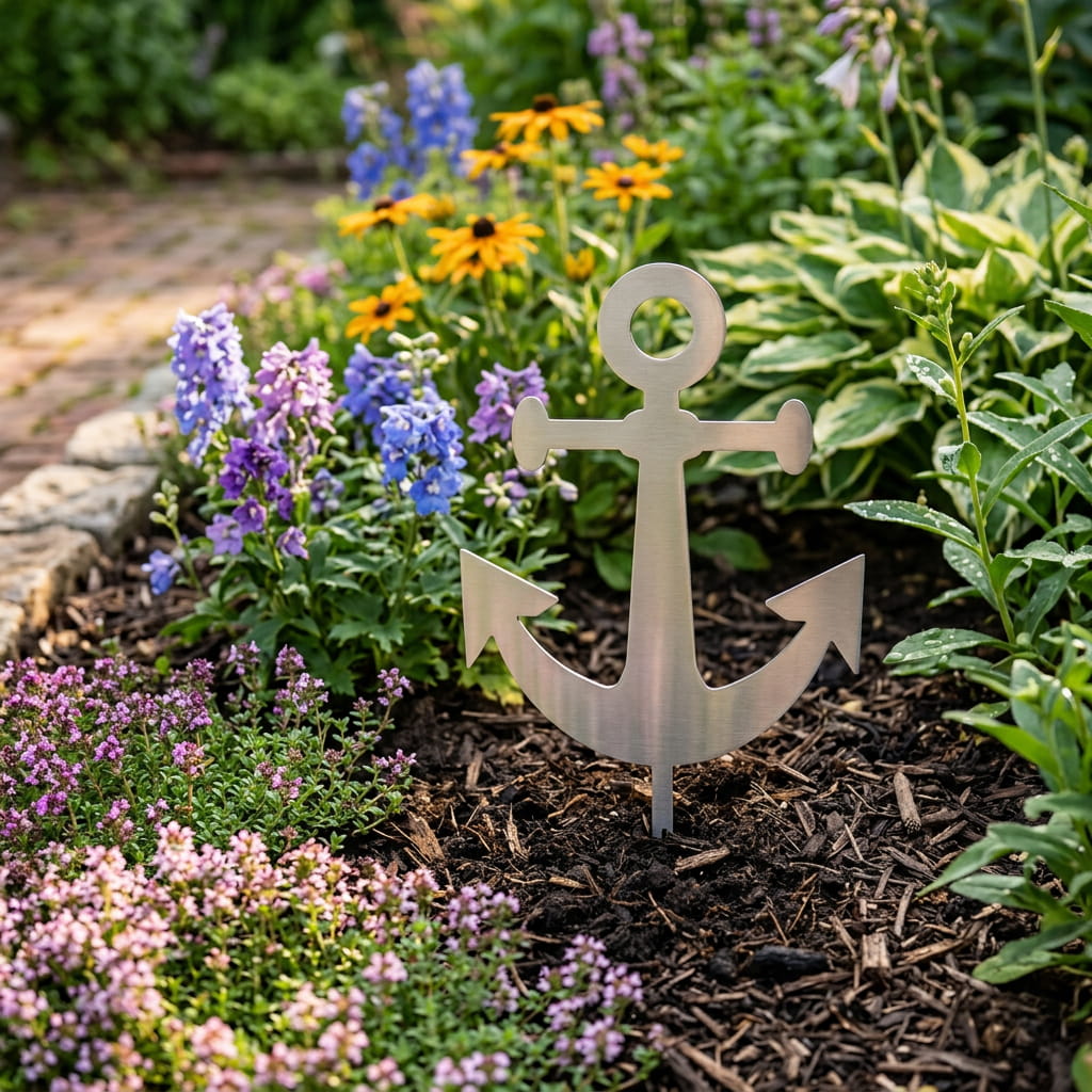 Gartenstecker Anker