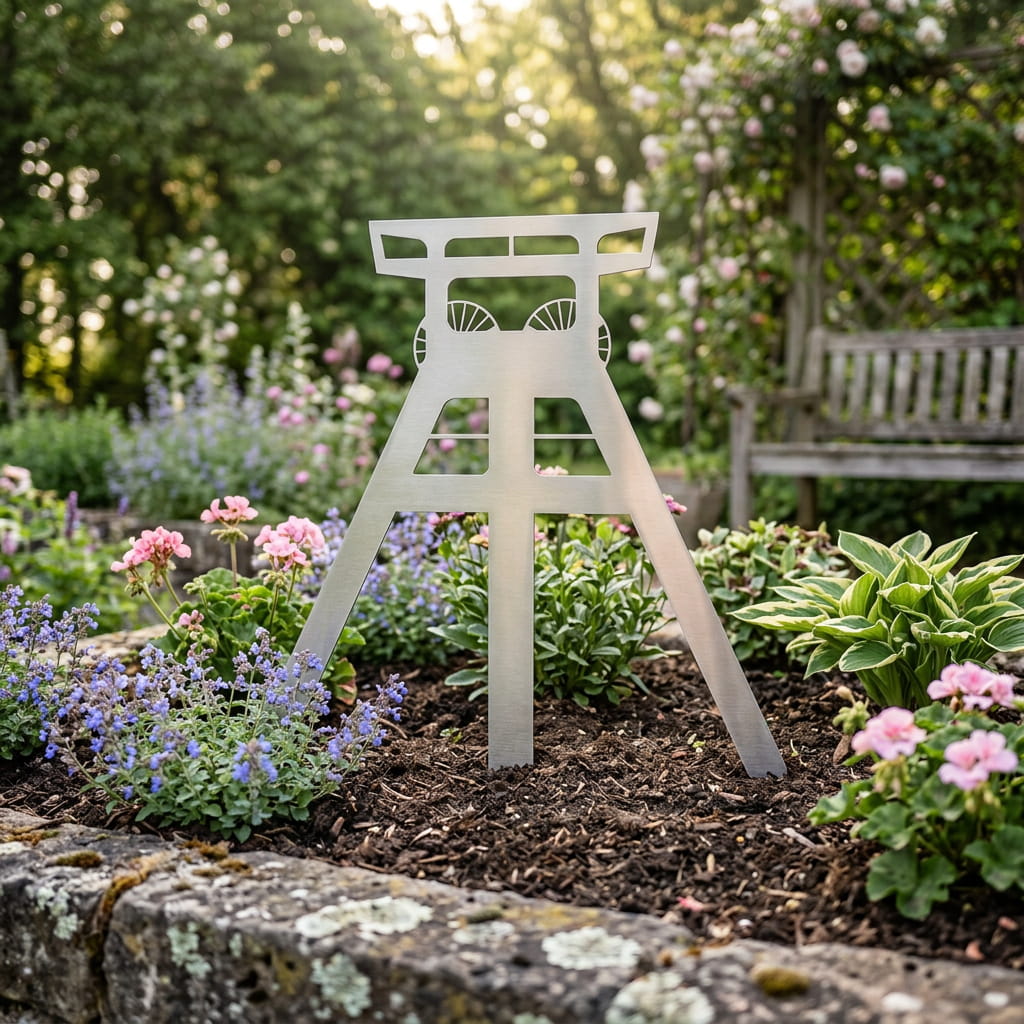 Gartenstecker Förderturm