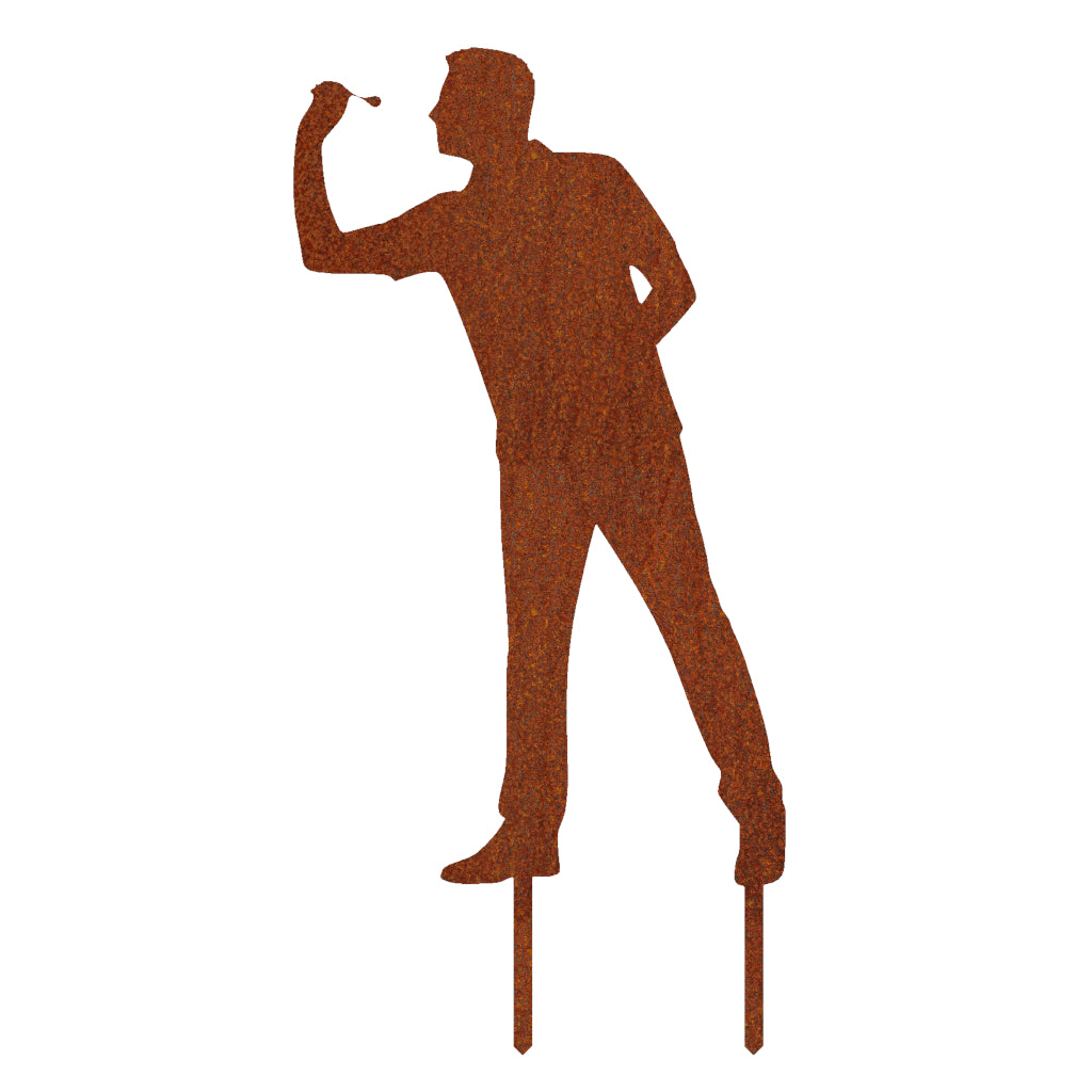 Gartenstecker Dartspieler