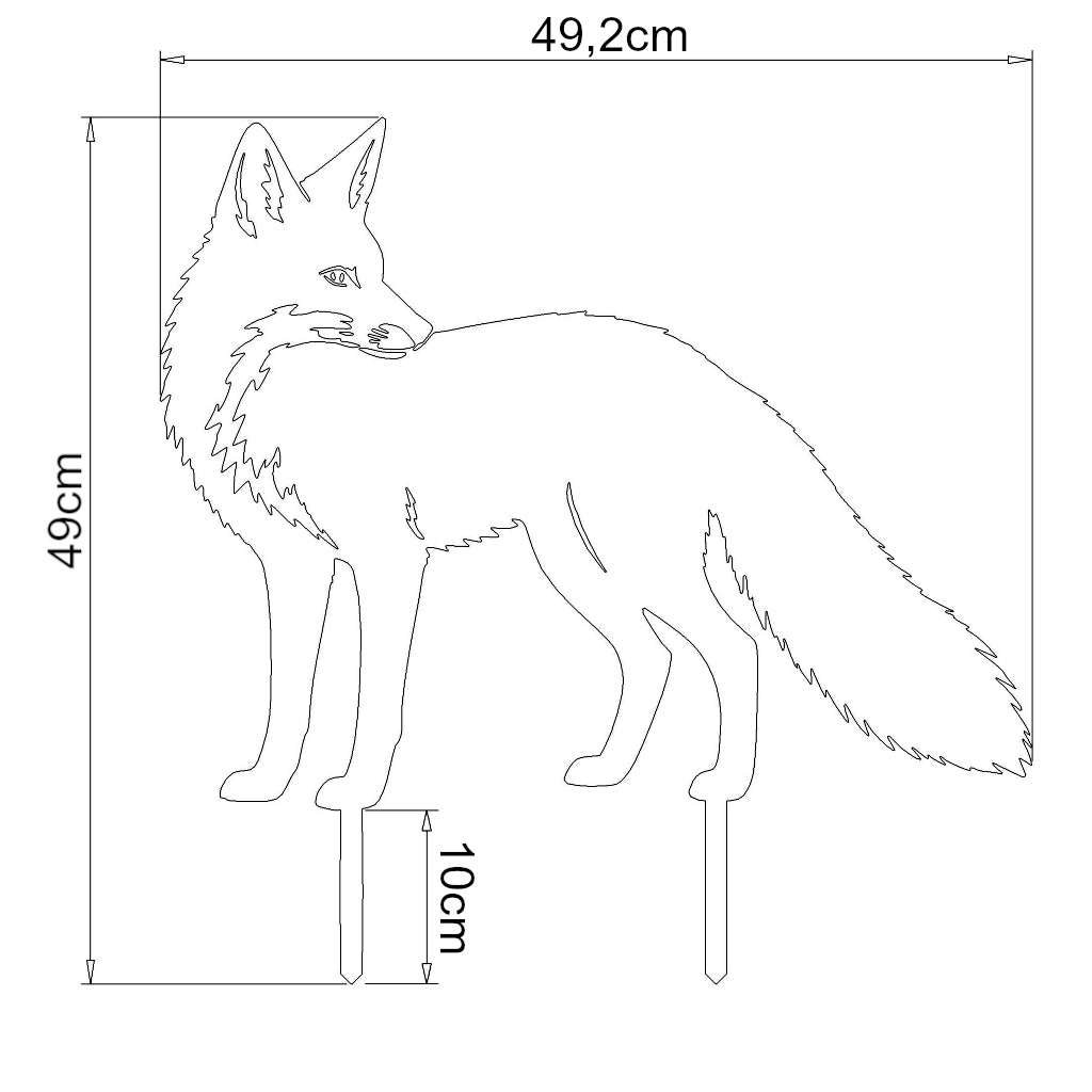 Gartenstecker Fuchs