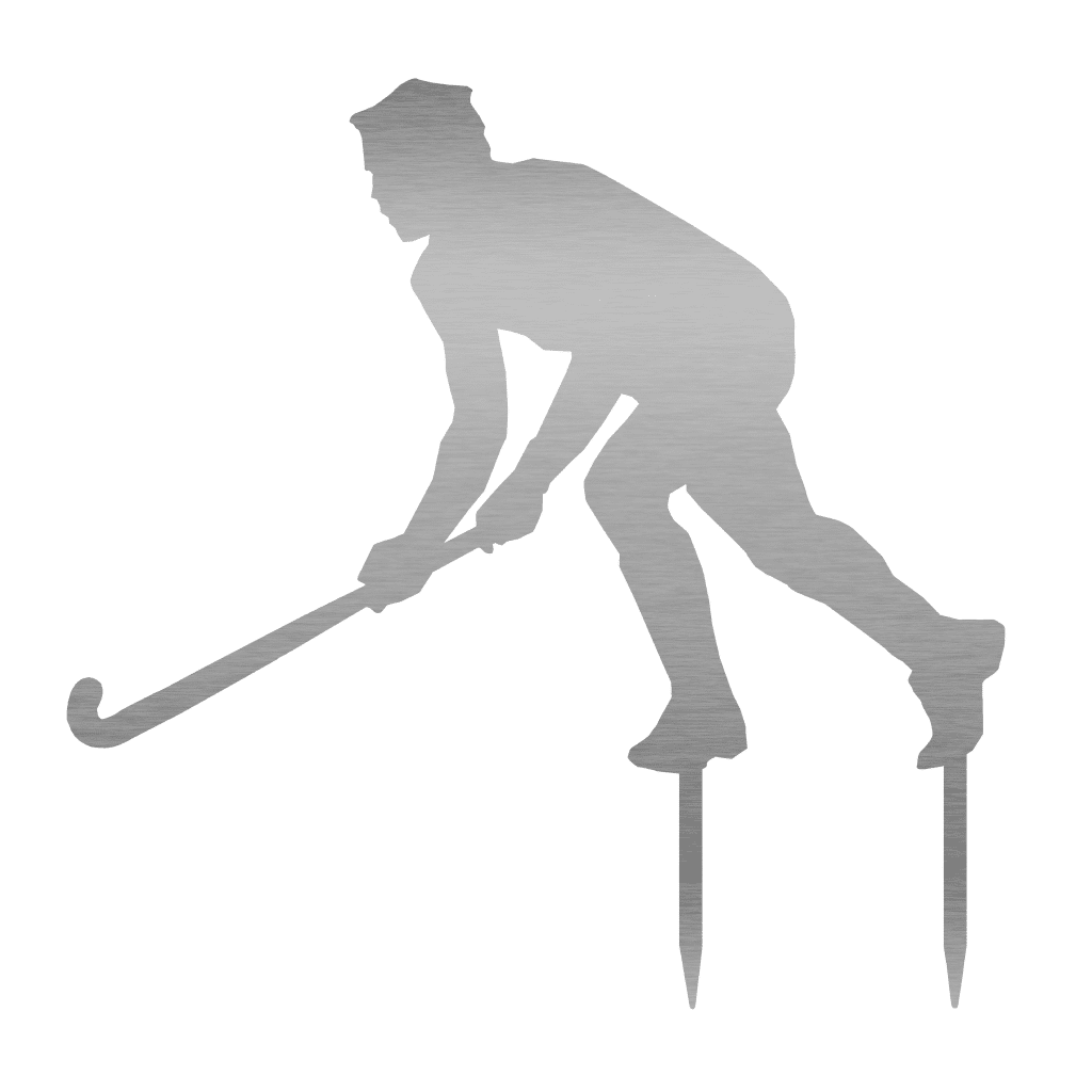 Gartenstecker Hockeyspieler