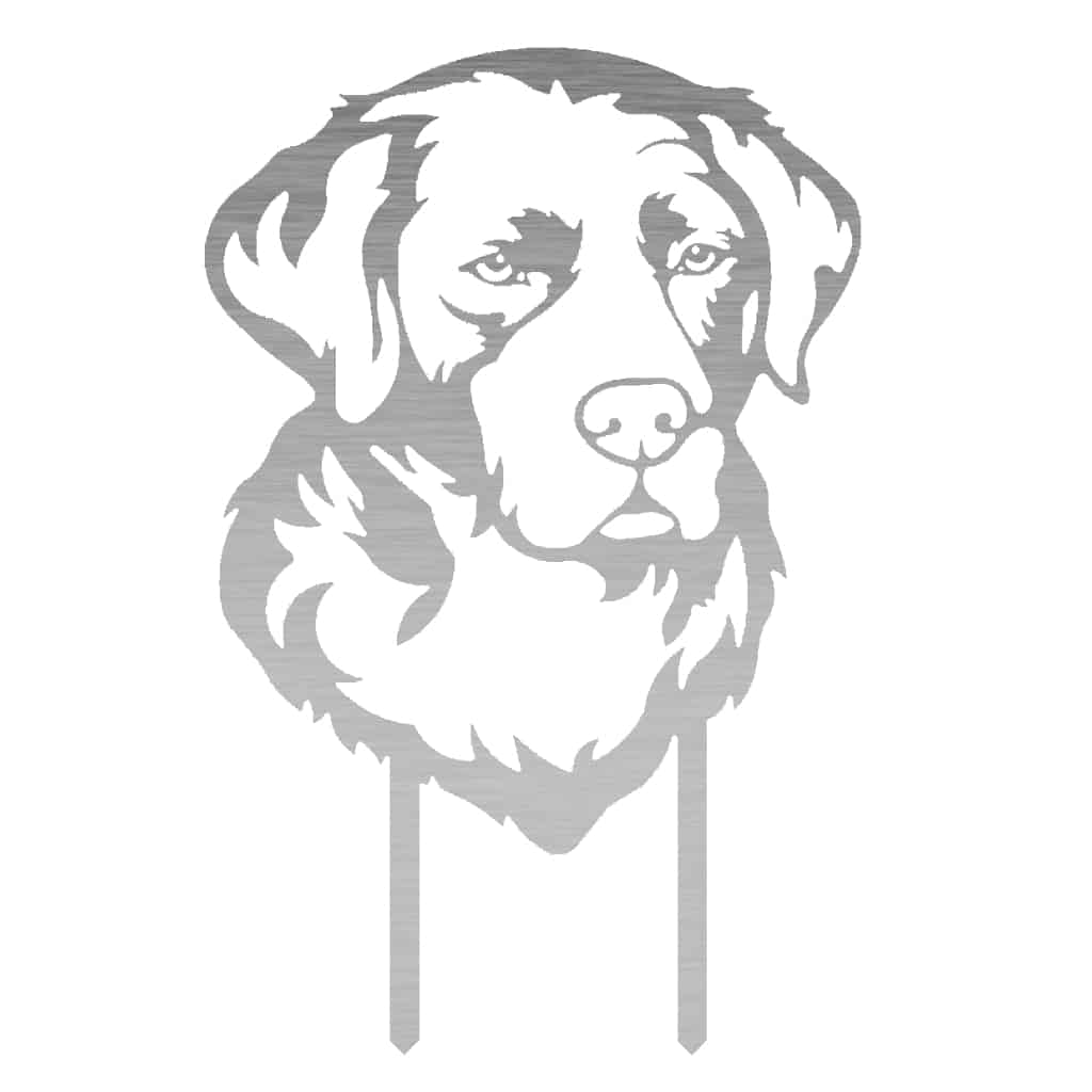 Gartenstecker Labrador Portrait