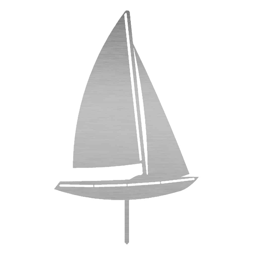 Gartenstecker Segelboot
