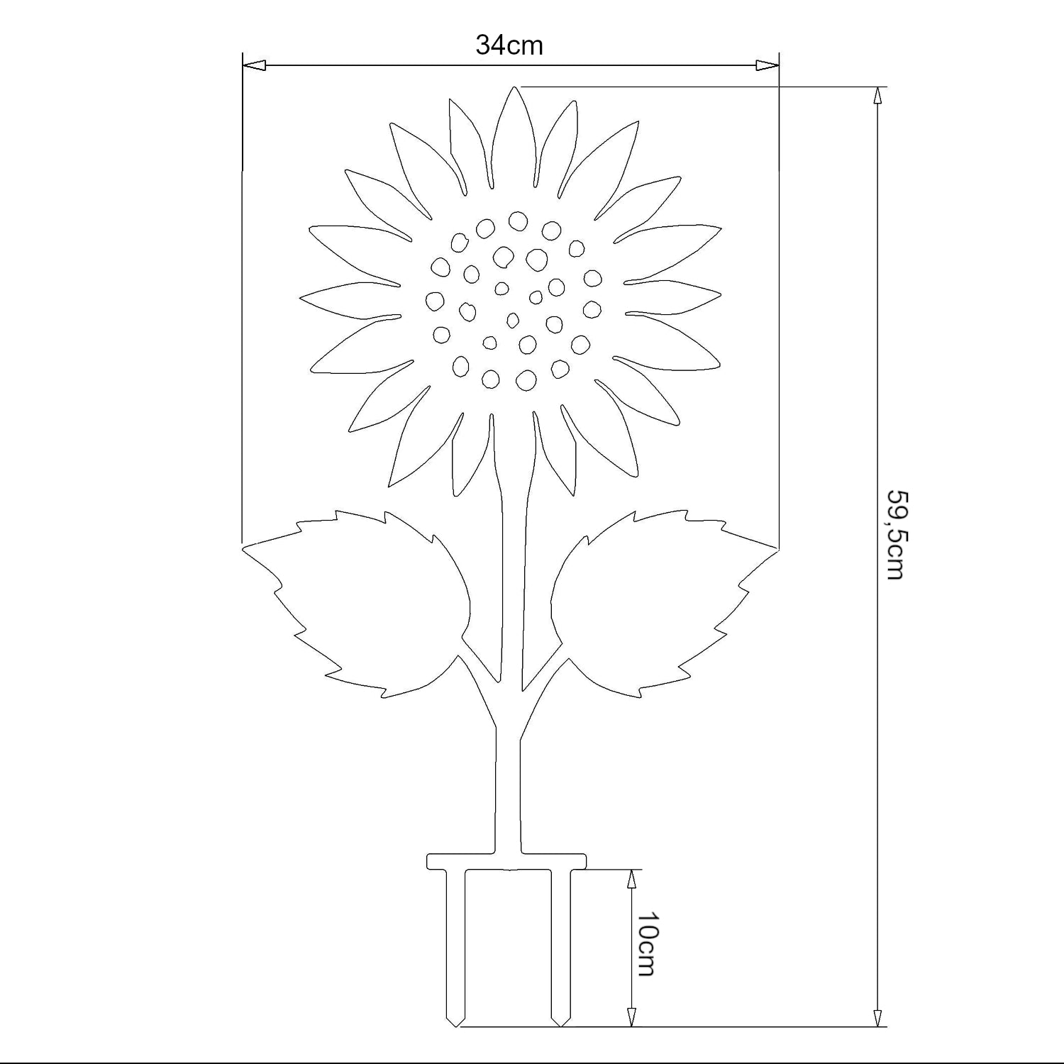 Gartenstecker Sonnenblume