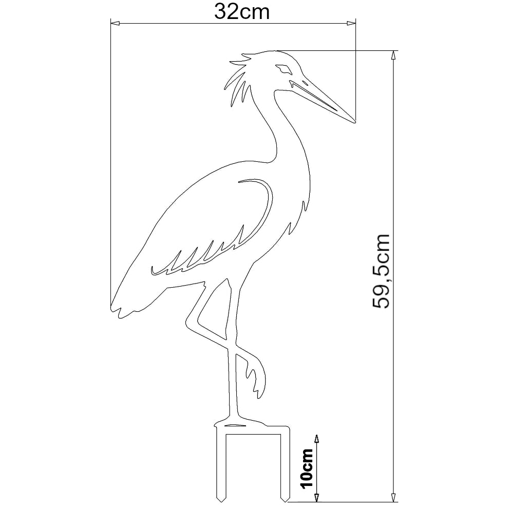 Gartenstecker Storch