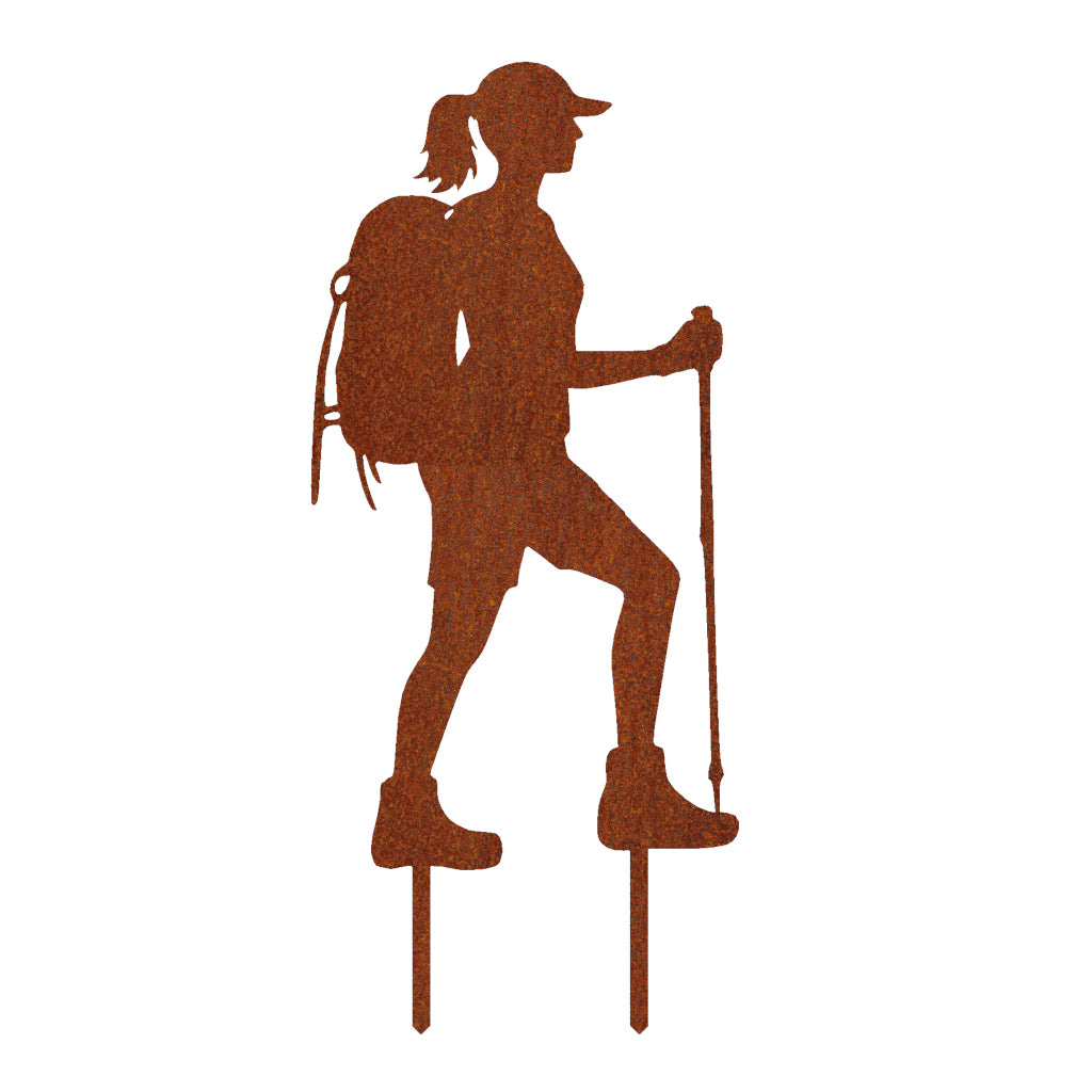 Gartenstecker Wanderin