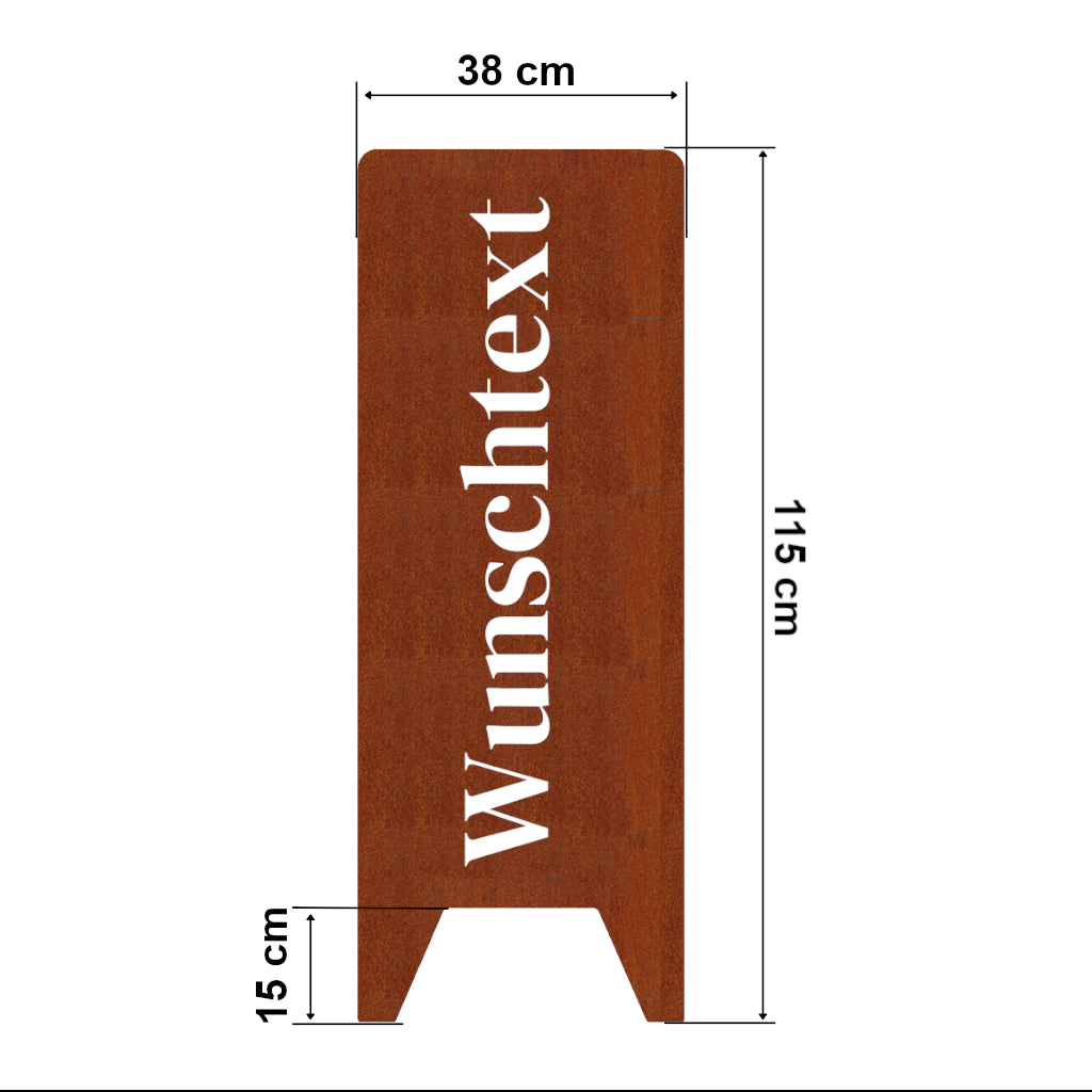 Gartenstele Personalisiert