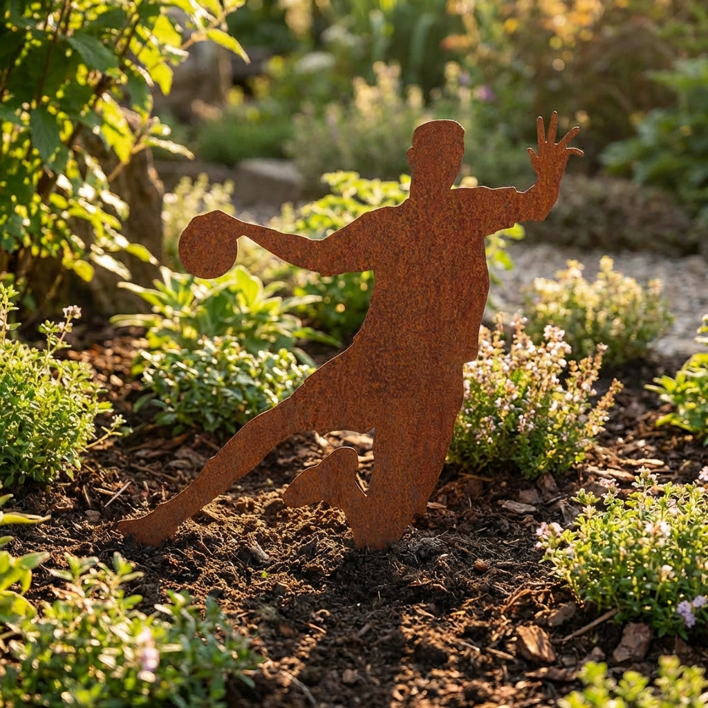 Gartenstecker Handballer