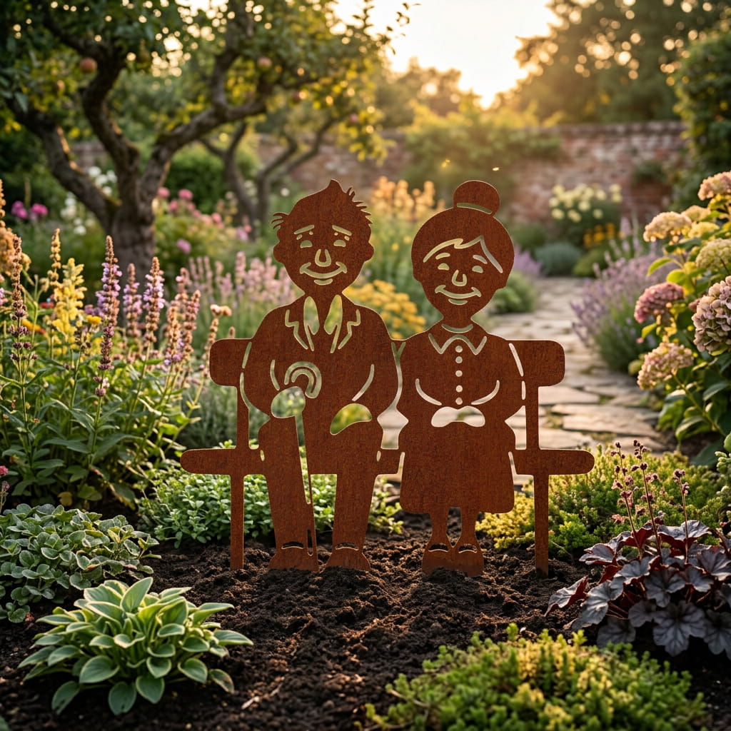 Gartenstecker Oma & Opa