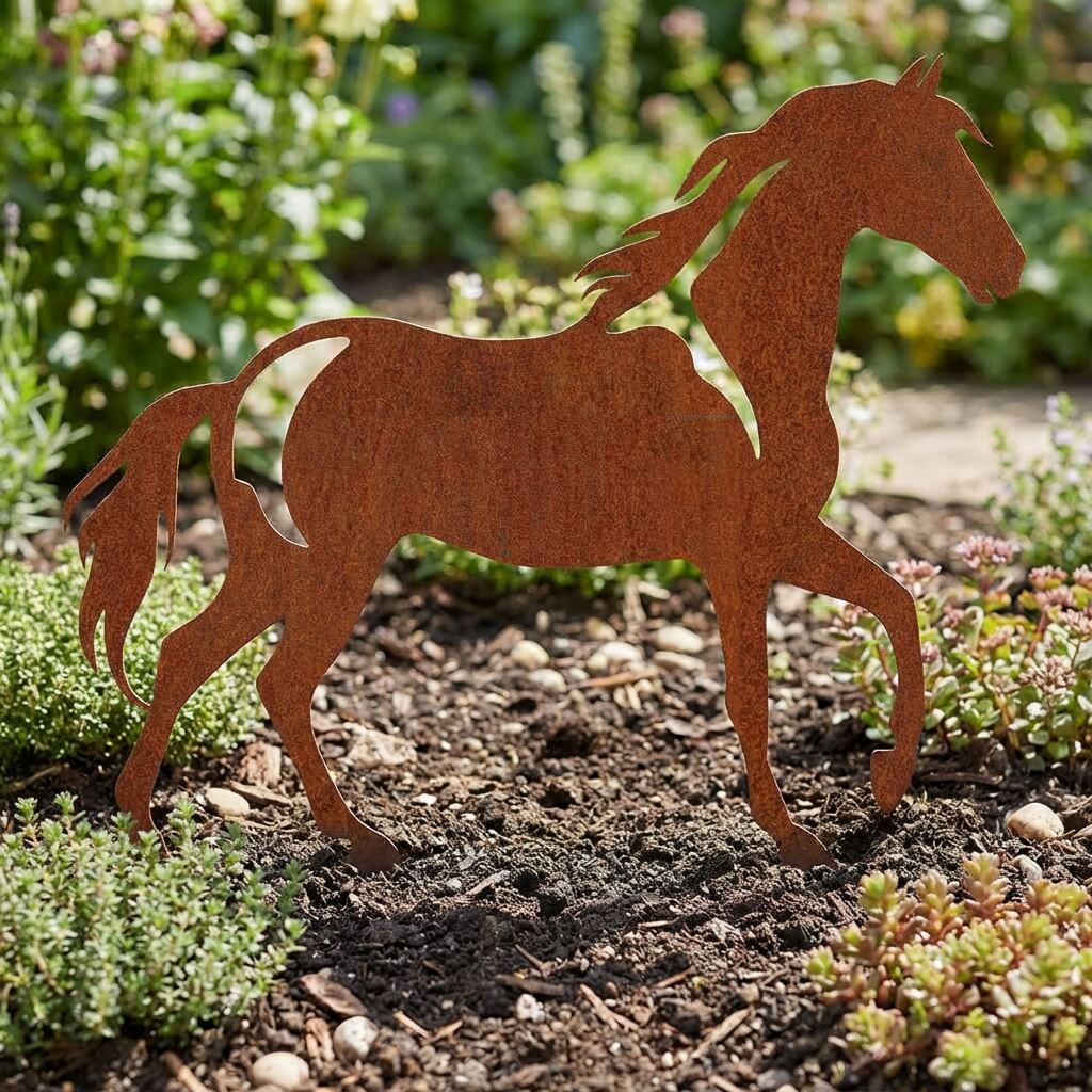 Gartenstecker Pferd