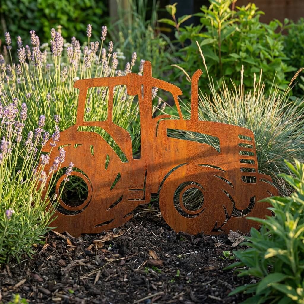 Gartenstecker Trecker (Traktor)