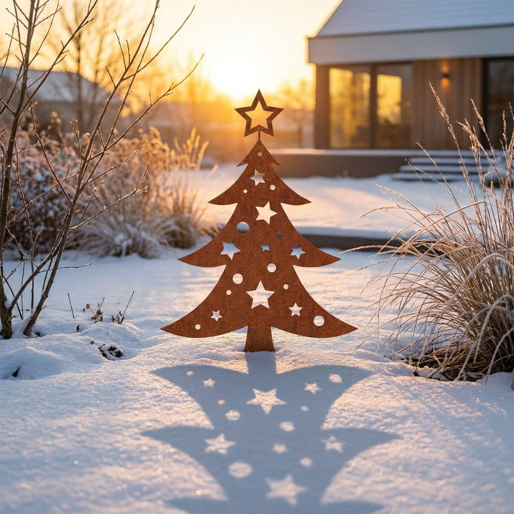 Gartenstecker Weihnachtsbaum